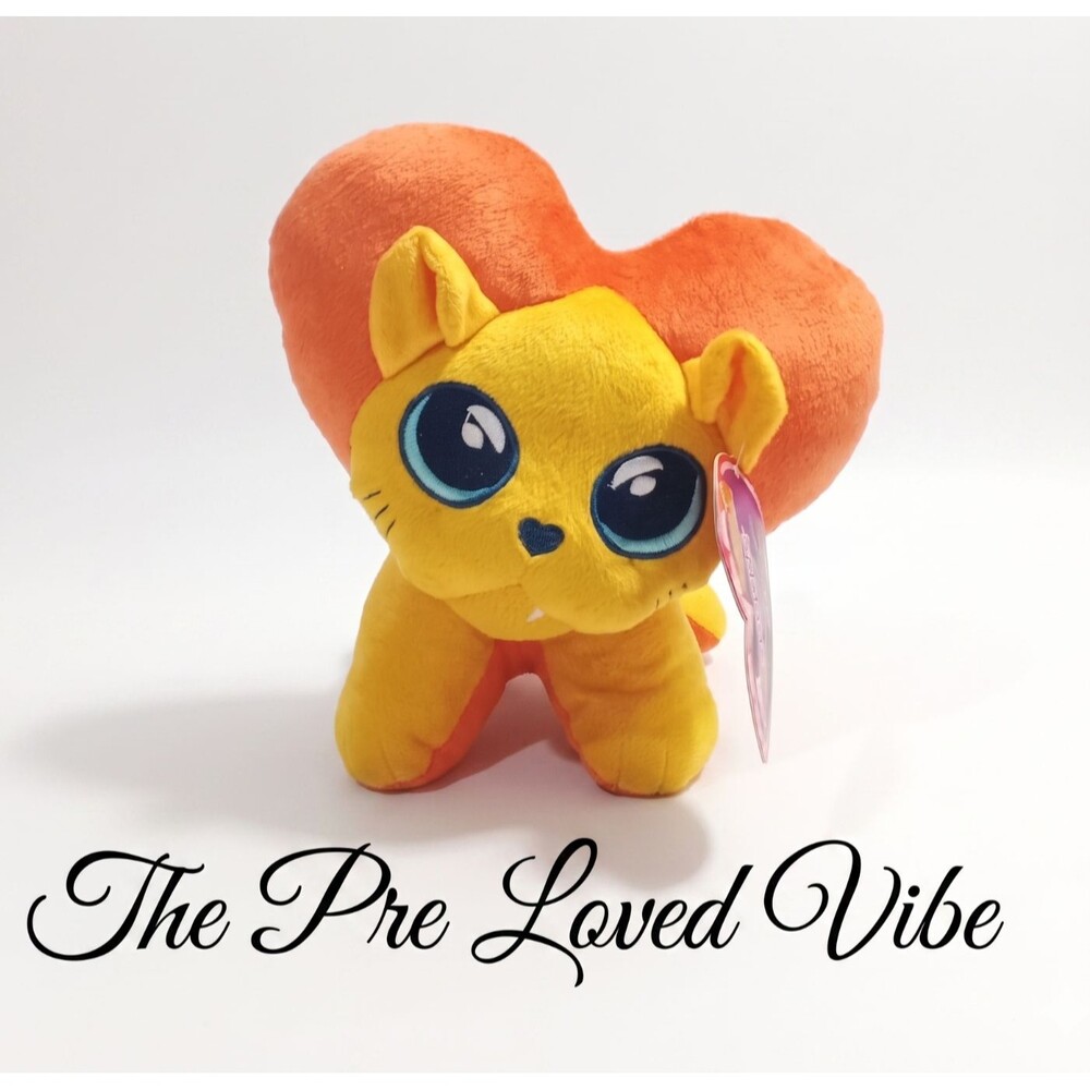 Sugar Loaf Heart Shaped "I Lov U" Orange Lion Stuffed Animal 12” Plush